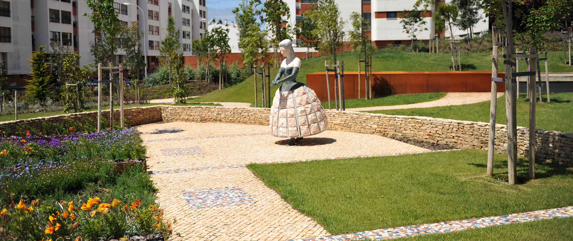 Estátua no Jardim dos dos Poetas