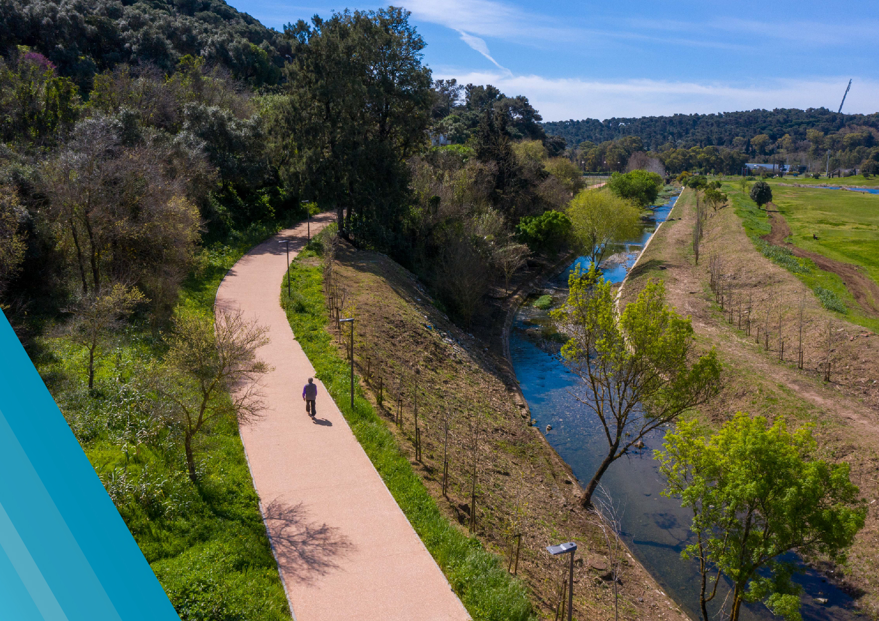 Eixo verde e azul
