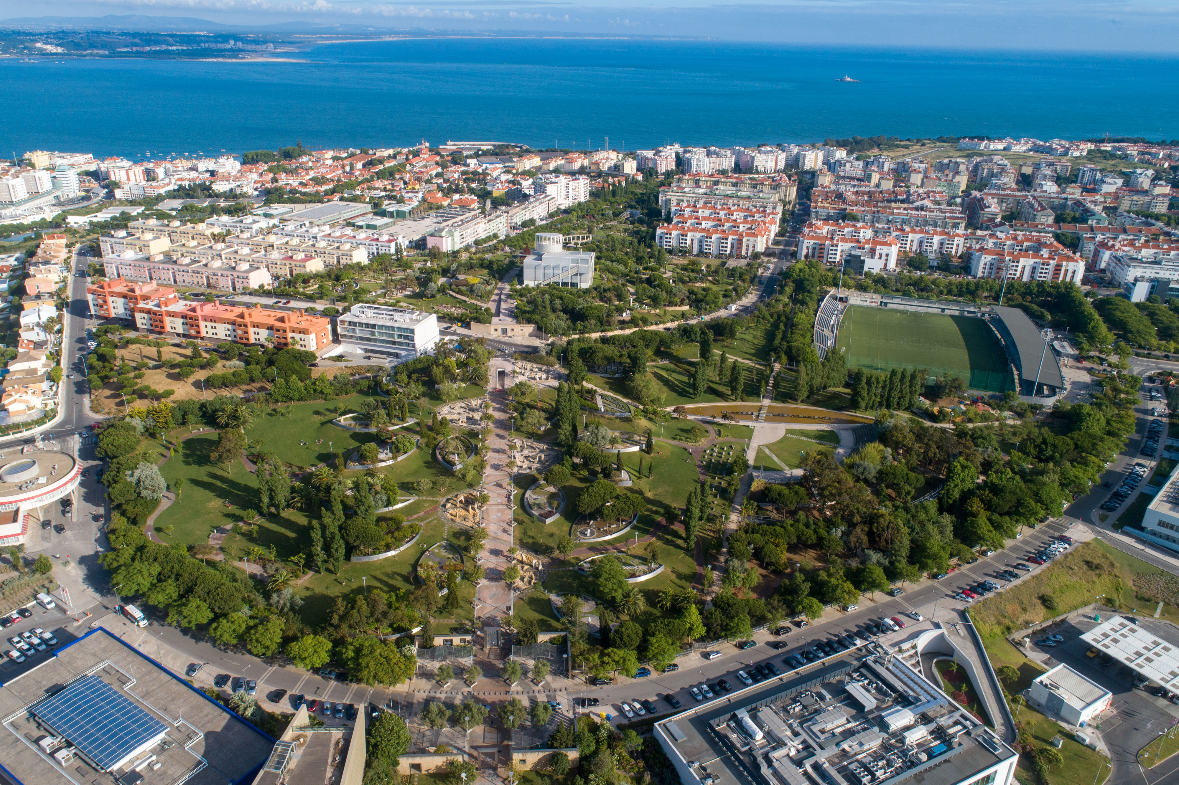 Vista aérea do Parque dos Poetas