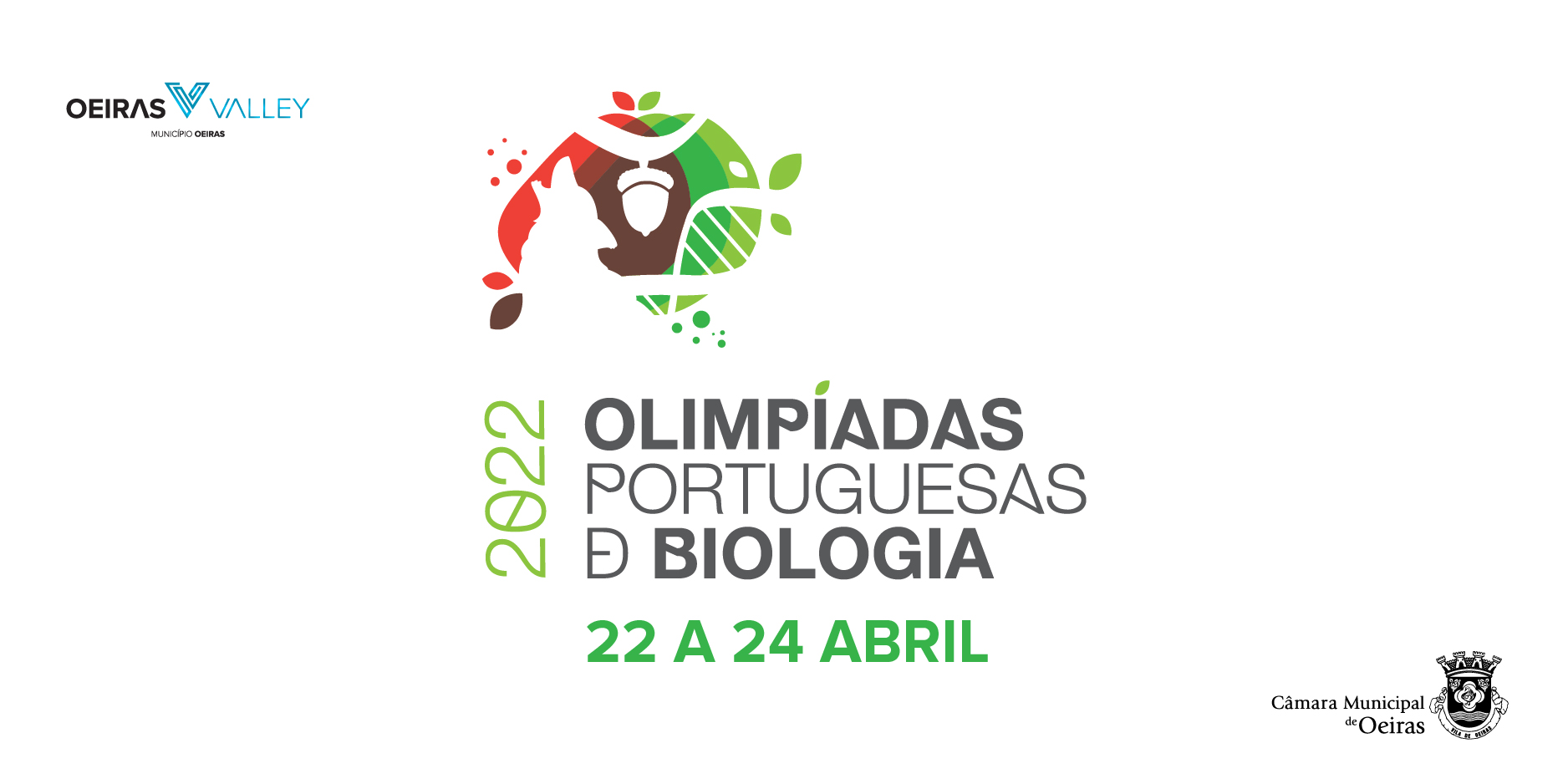 Banner das Olimpíadas Portuguesas de Biologia em Oeiras