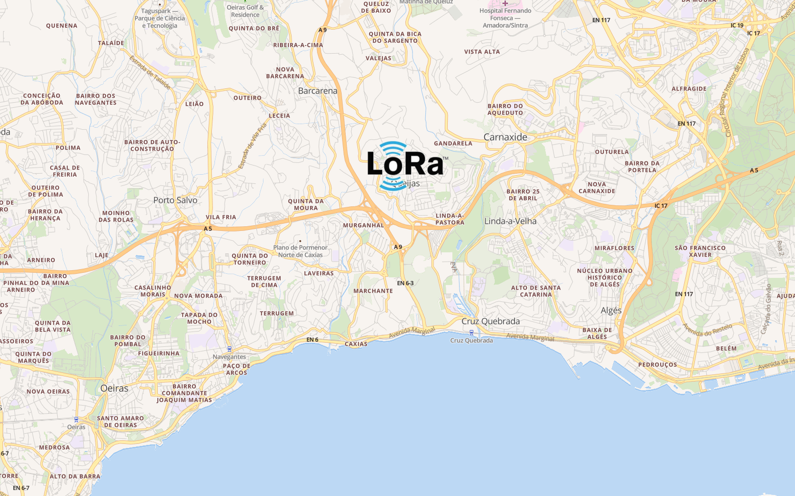 Rede LoRA em Oeiras