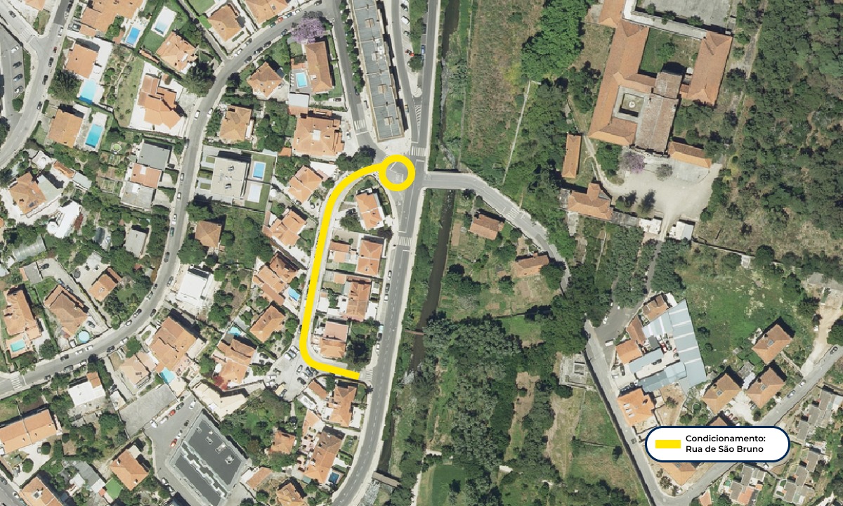 Imagem da Rua de São Bruno no Google Maps